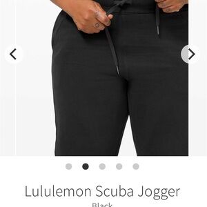 Lululemon Athletica Black Scuba Jogger